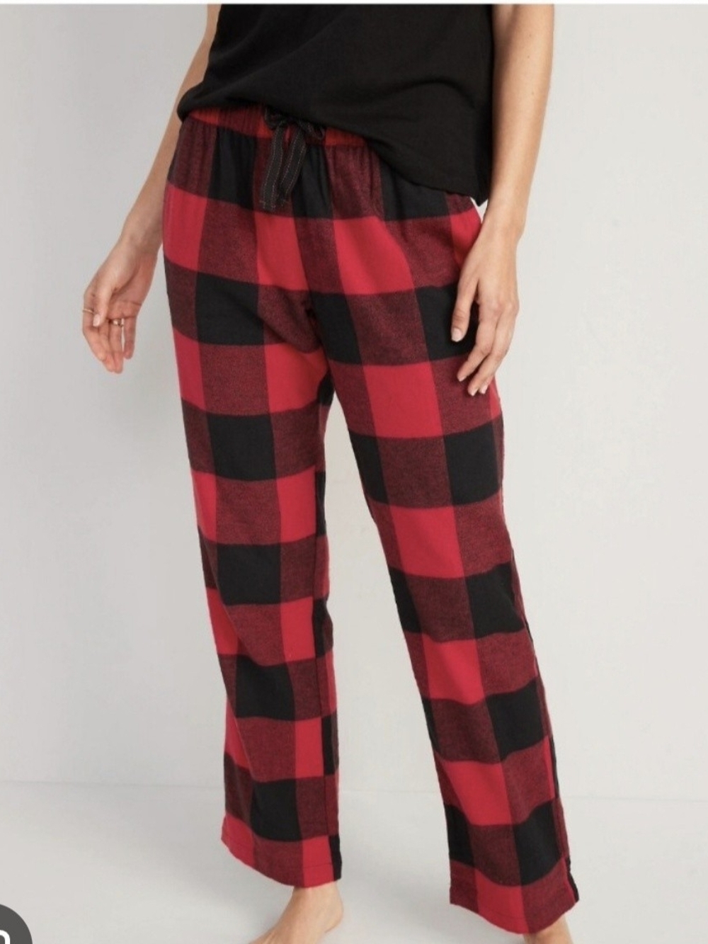 Old Navy Red & Black Buffalo Plaid Pajama Pants